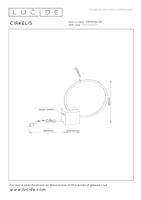 Lucide CIRKELIS - Tafellamp - Ø 32 cm - LED Dimb. - 1x6W 3000K - Zwart - thumbnail