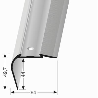 Küberit - Trapneusprofiel 707 A zand zonder inleg - 250 cm Küberit - Trapneusprofiel 707 A zand zonder inleg - 250 cm