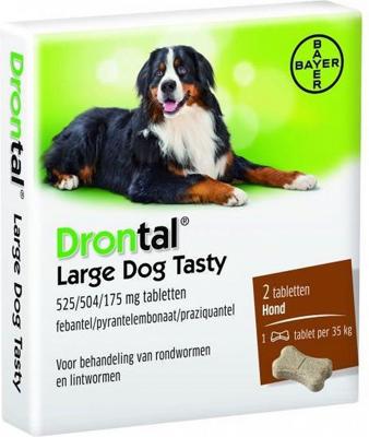 Bayer drontal tasty ontworming hond