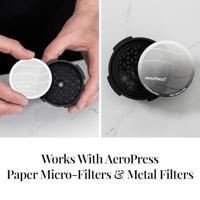 AeroPress Flow Control Filter Cap Koffiezetapparaat-opzetstuk Zwart - thumbnail
