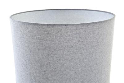 Bureaulamp DKD Home Decor Canvas Keramisch Grijs Wit (38 x 38 x 58 cm)