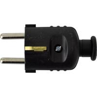 N & L 18490 Stekker met randaarde Kunststof 230 V Zwart - thumbnail