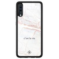 Samsung Galaxy A50 glazen hardcase - C'est la vie - thumbnail