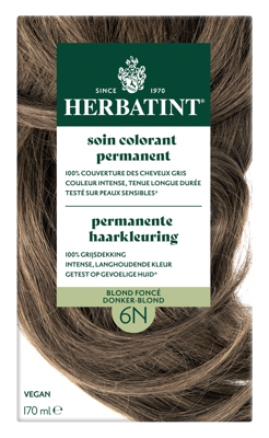 Herbatint Permanente Haarkleuring 6N Donker-Blond Herbatint Permanente Haarkleuring 6N Donker-Blond