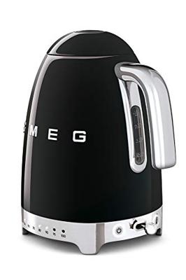 Smeg KLF04BLEU Jaren 50 variabele waterkoker, zwart