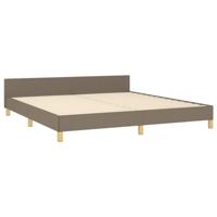Bedframe zonder matras stof taupe 180x200 cm - thumbnail