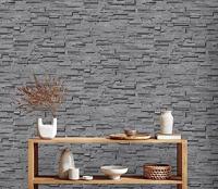 AS Creation Elements 2 - Grijs - Steenlook - 388163 - thumbnail