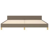 Bedframe zonder matras stof taupe 200x200 cm - thumbnail