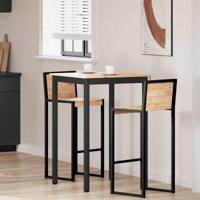 Bartafel Naturel 110 x 55 x 105 cm Massief grenenhout - thumbnail