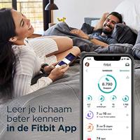 Fitbit Versa 2 Health & Fitness Smartwatch with Voice Control, Sleep Score & Music, One Size, Stone/Mist Grey - thumbnail