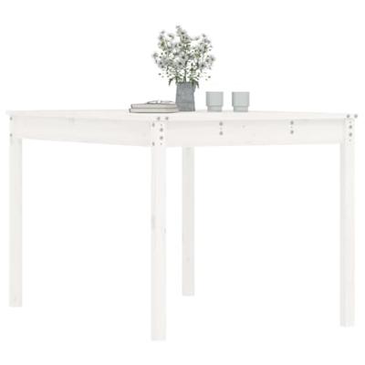 Tuintafel 121x82,5x76 cm massief grenenhout wit Tuintafel 121x82,5x76 cm massief grenenhout wit