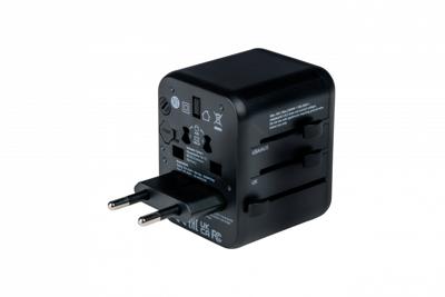 Verbatim UTA-02 Worldwide Travel Adapter + USB-A & USB-C