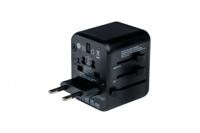 Verbatim UTA-02 Worldwide Travel Adapter + USB-A & USB-C - thumbnail