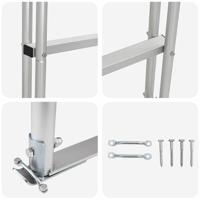 xl Dock ladder Zilver 45 x 11.5 x 190 cm Aluminium - thumbnail