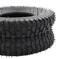 4-delige Kruiwagenband- en binnenbandset 15x6.00-6 4PR rubber - thumbnail