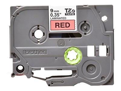 Labeltape Brother TZe, TZ TZe-421 PET Tapekleur: Rood Tekstkleur:Zwart 9 mm 8 m - thumbnail