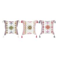 Kussen DKD Home Decor 8424001817528 Multicolour Arabisch 40 x 10 x 40 cm Franjes (3 Onderdelen) - thumbnail