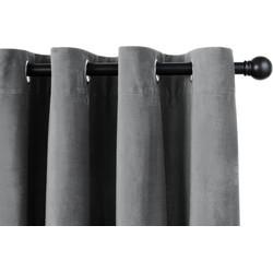 Lifa Living - Fluwelen Gordijnen - 150 x 250 cm - Grijs - Verduisterend
