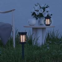 Solarlamp palermo met warm wit licht - tafellamp, priklamp en hanglamp in 1 - set van 4 - thumbnail