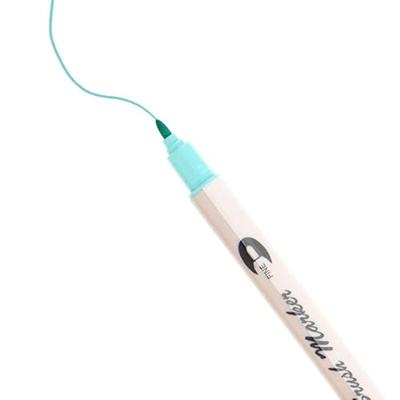 Viltstiften/Brushpennen Dubbelzijdig, 7st.