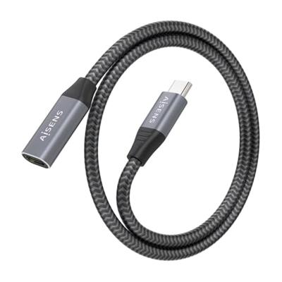 Aisens USB-verlengkabel, A107-0760, grijs, 50 cm, 1 stuk