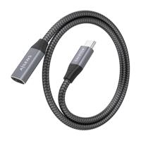 Aisens USB-verlengkabel, A107-0760, grijs, 50 cm, 1 stuk - thumbnail