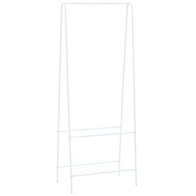 Kledingrek 59x35x150 cm wit