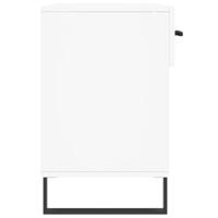 Schoenenbank 102x35x55 cm bewerkt hout wit - thumbnail