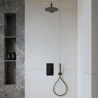 Inbouw Regendouche Set Aqua Splash Colorato Met Handdouche En Wanduitloop Gunmetal Aqua Splash Inbouw Regendouche Set Aqua Splash Colorato Met Handdouche En Wanduitloop Gunmetal Aqua Splash