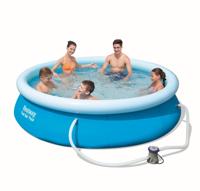 Bestway zwembad fast set rond 305 (blauw/lichtblauw, incl. filterpomp (220-240v)) - thumbnail
