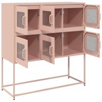 Dressoir 100,5x39x107 cm koudgewalst staal roze - thumbnail