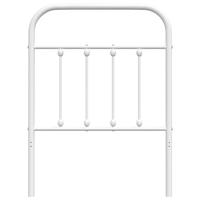 Hoofdbord metaal wit 75 cm - thumbnail