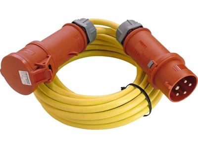 AS Schwabe 60711 Stroom Verlengkabel 16 A Geel 10.00 m AT-N07V3V3-F 5G 1,5 mm²