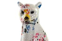 Decoratieve figuren DKD Home Decor Wit Multicolour Luipaard Modern 16 x 8 x 25 cm - thumbnail