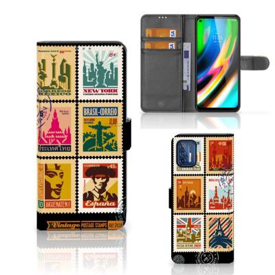 Motorola Moto G9 Plus | Flip Cover | Postzegels Motorola Moto G9 Plus | Flip Cover | Postzegels