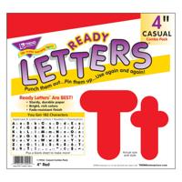 Trend Ready Letters Letter & Nummer, Rood - thumbnail