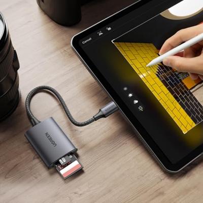 Ugreen SD/TF-kaartlezer Ugreen CM401 USB C 5 Gb/s - grijs