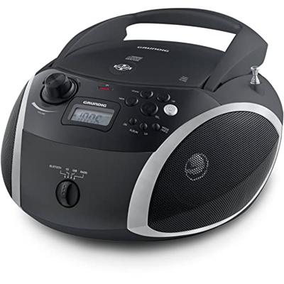 Grundig GRB 3000 BT draagbare radio Boombox met Bluetooth zwart/zilver