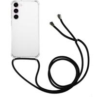 Anti-shock Back Cover voor de Samsung Galaxy S23 Transparant met Koord - thumbnail