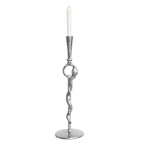 Kandelaar Zilver - Kaarsenstandaard - Kaarsenhouders - Cape Cobra - Metaal - thumbnail
