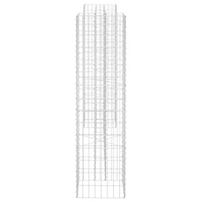 Gabion plantenbak H-vormig 260x40x150 cm staaldraad