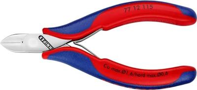 Knipex 77 12 115 Elektronica en fijnmechanica Zijkniptang Met facet 115 mm - thumbnail
