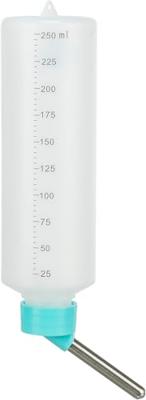 TRIXIE DRINKFLES KUNSTSTOF MET DRAADBEUGEL ASSORTI 250 ML 12 ST