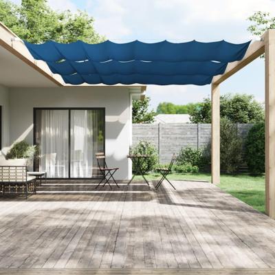VidaXL Luifel verticaal 140x420 cm oxford stof blauw VidaXL Luifel verticaal 140x420 cm oxford stof blauw