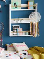 Boekenrekje met 3 niveaus wit - thumbnail