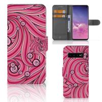 Samsung Galaxy S10 Hoesje Swirl Pink - thumbnail