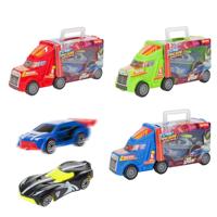 Turbo Racers vrachtwagen met raceauto's, 3dlg. - thumbnail