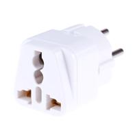 Draagbare universele socket naar Israel stekker stroom adapter reislader (wit) - thumbnail
