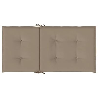 VidaXL Tuinstoelkussens lage rug 4 st 100x50x3 cm oxford stof taupe