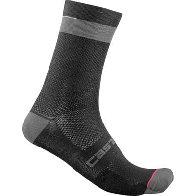 Castelli Alpha 18 fietsokken zwart heren S-M